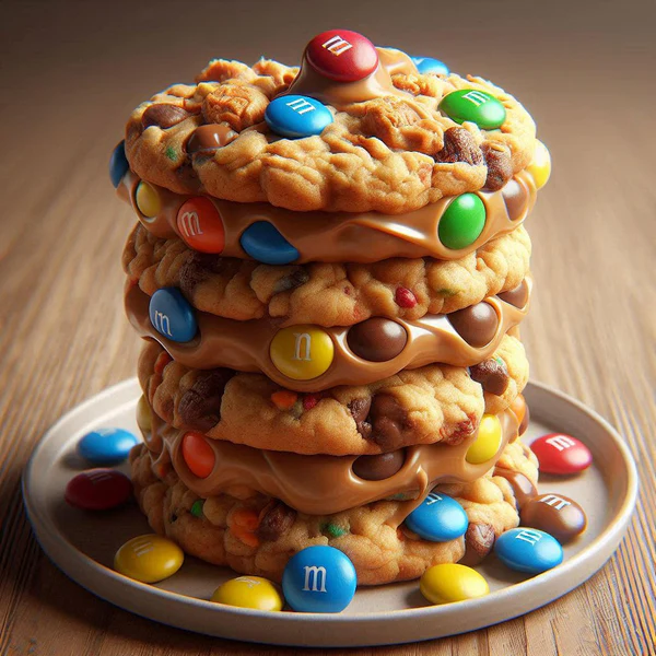 photoofstackedmonsterPBcookies