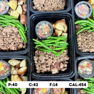 Ground Beef with Red Potatoes, Green Beans & Fresh Pico